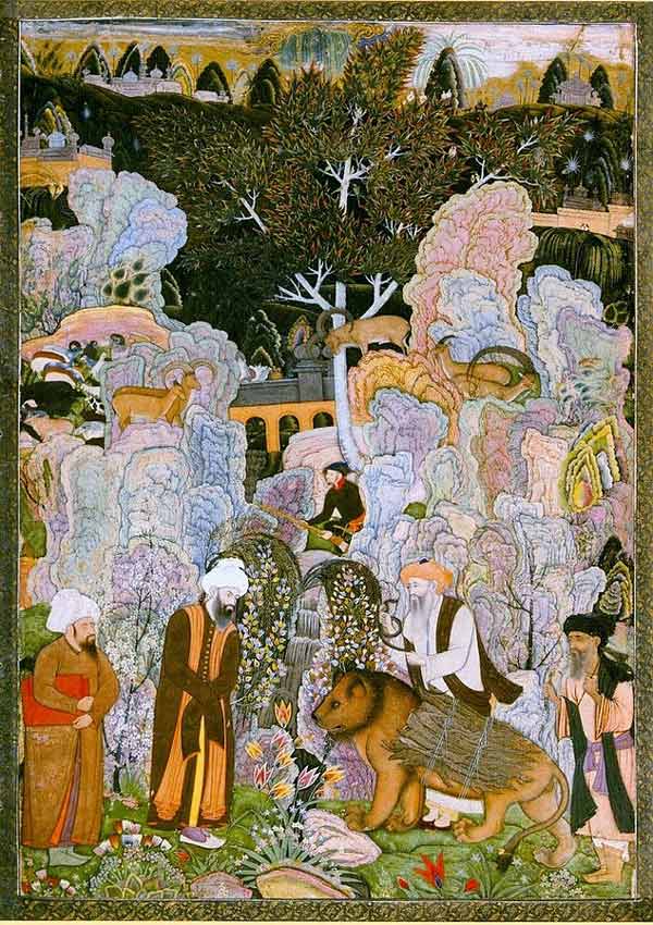 sufis in a landscape