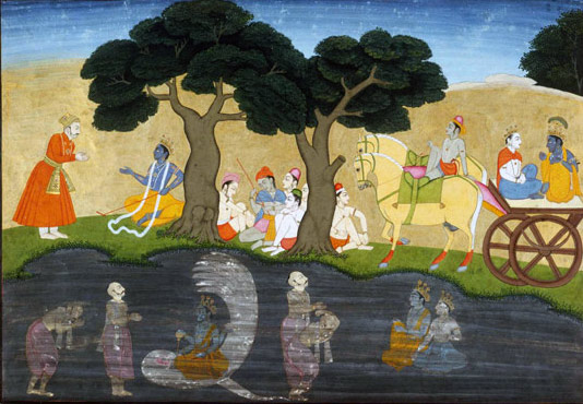 Akrura's Mystic Vision of Krishna