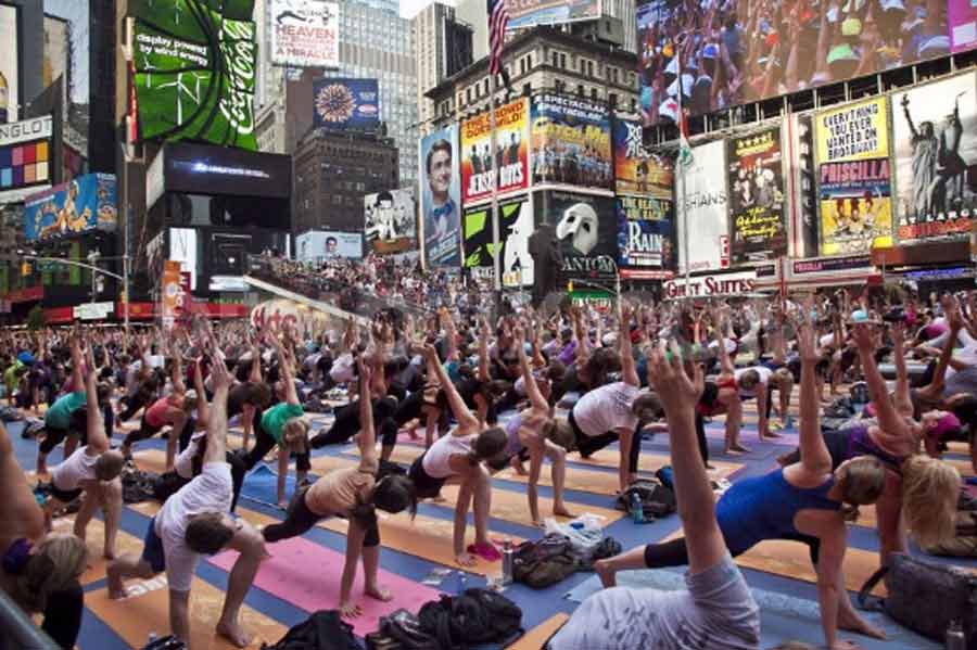 International Yoga Day Times Square